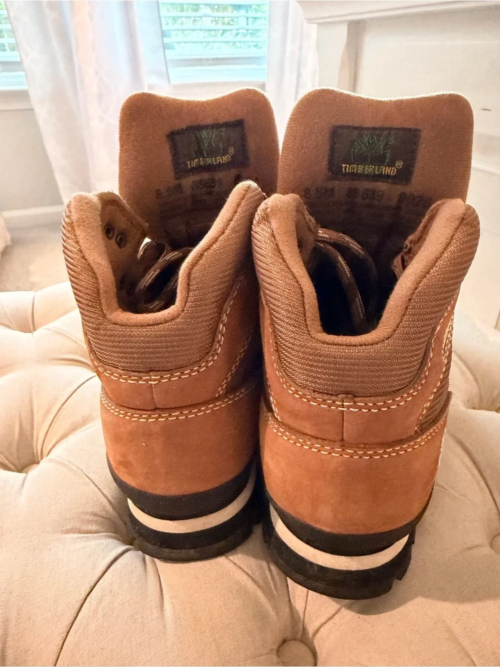 Timberland Tan/Brown Leather Lace-Up Boots